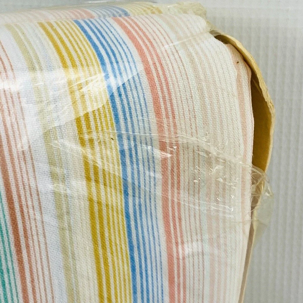 Vintage Thomaston Lucky Stripe Double Full Bed Sheet Set Pillowcases Flat Fitted
